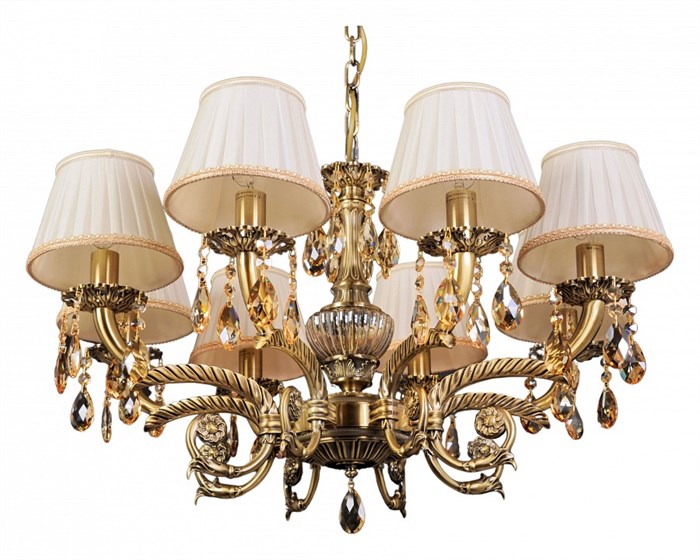 Подвесная люстра Abrasax Sylvia L.8110-8BR CRISTAL-SHADE - фото 3904057