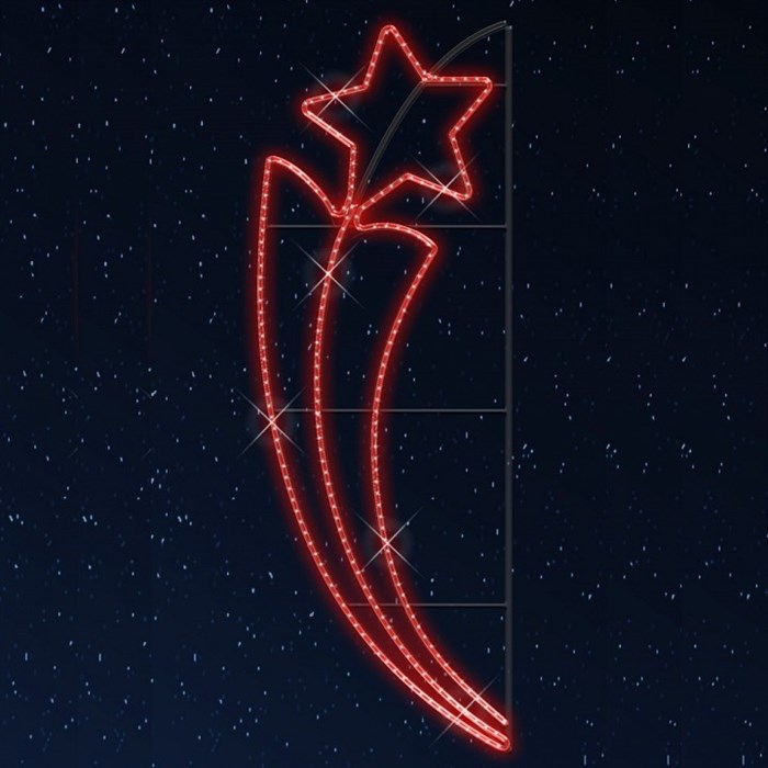 Звезда световая Факел со звездой [0.6x1.5 м] RL-KN-030R - фото 4158553