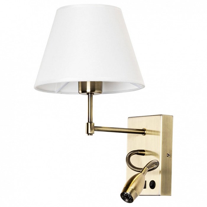 Бра с подсветкой Arte Lamp Elba A2581AP-2AB - фото 4607610