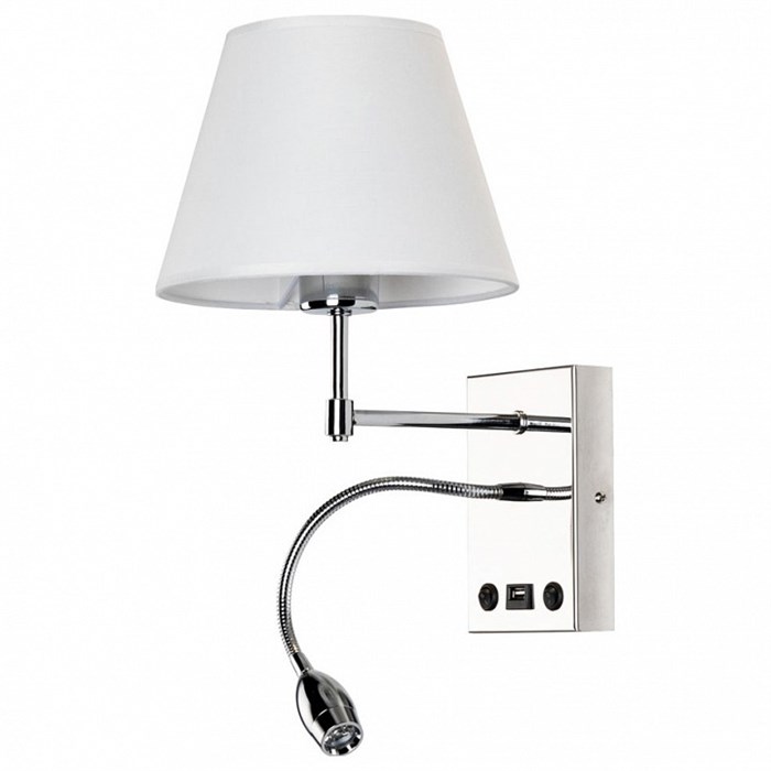 Бра с подсветкой Arte Lamp Elba A2581AP-2CC - фото 4607611