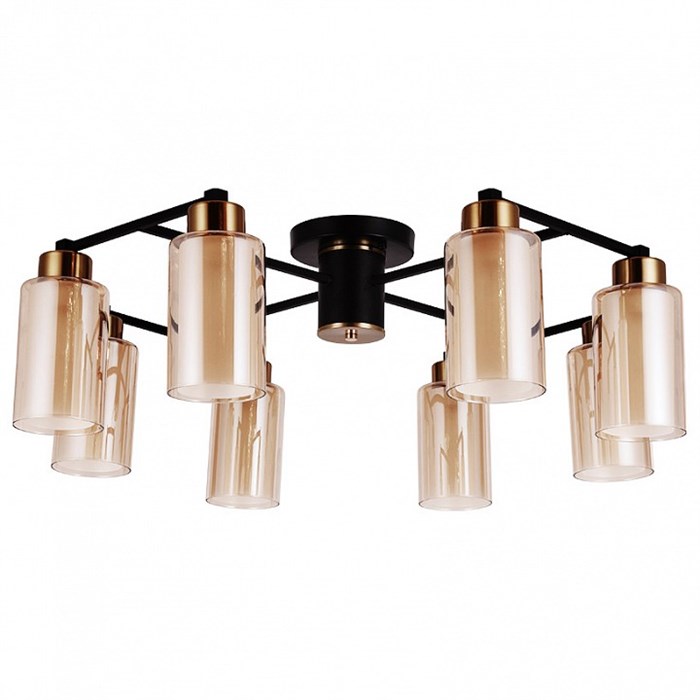 Потолочная люстра Arte Lamp Leo A7027PL-8BK - фото 4608998