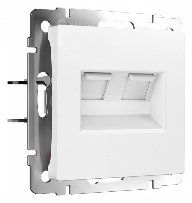 Розетка Ethernet RJ-45 без рамки Werkel белый матовый W1181161 - фото 4646627