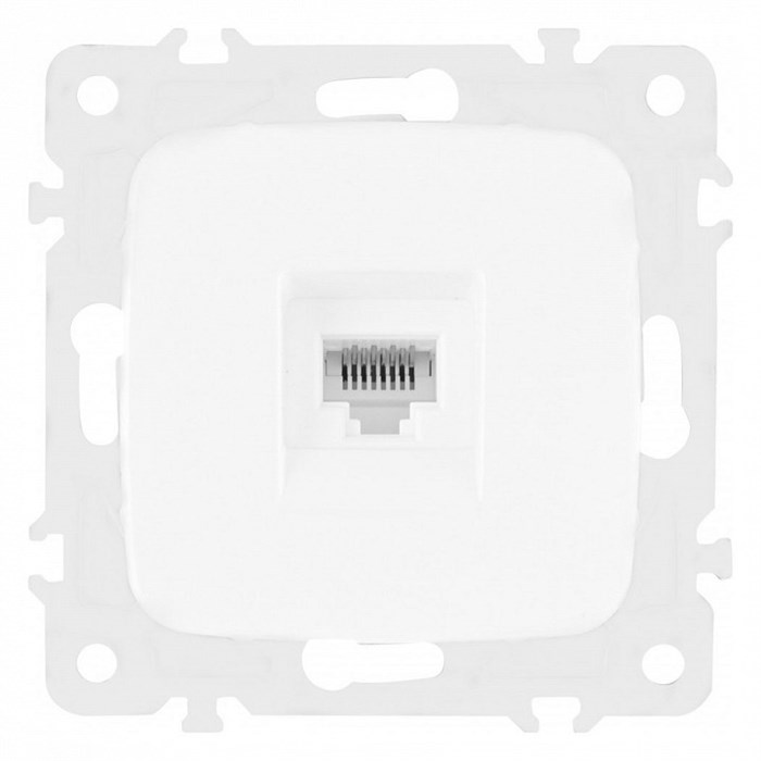 Розетка Ethernet RJ-45 без рамки Arte Milano am-205 205.45-1.white - фото 4684489