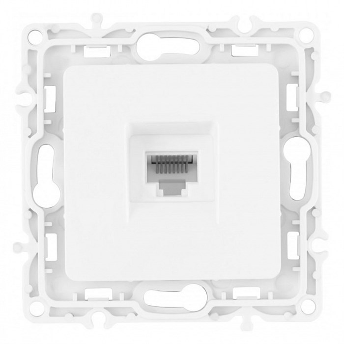 Розетка Ethernet RJ-45 без рамки Arte Milano am-217 217.45-1.white - фото 4685151