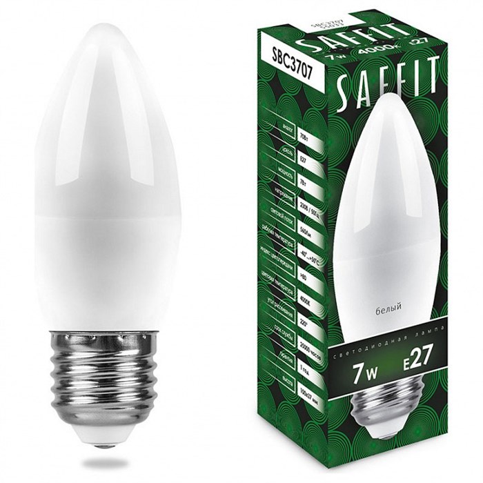 Лампа светодиодная Feron Saffit SBC3707 E27 7Вт 4000K 55033 - фото 4696861