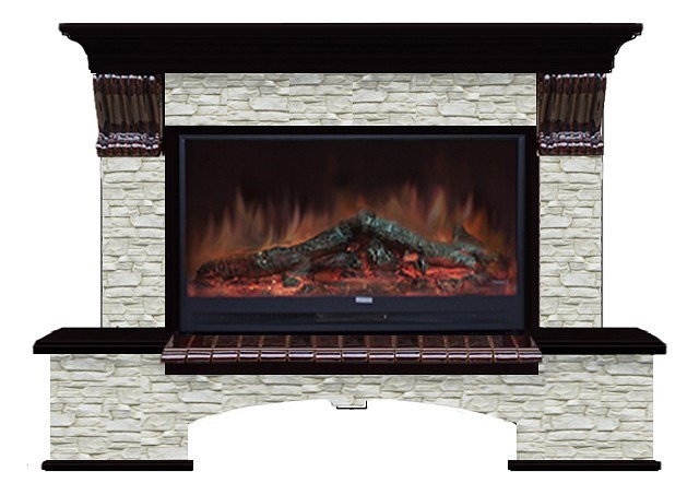 Комплект из электрокамина напольного и портала (149x42x108.5 см) Бостон К ГО Premier S86 БК860011 - фото 4706590