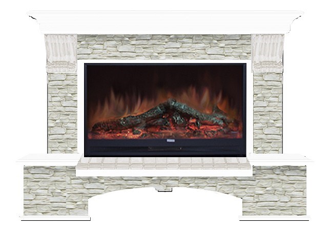 Комплект из электрокамина напольного и портала (149x42x108.5 см) Бостон К ГО Premier S86 БК860015 - фото 4706594