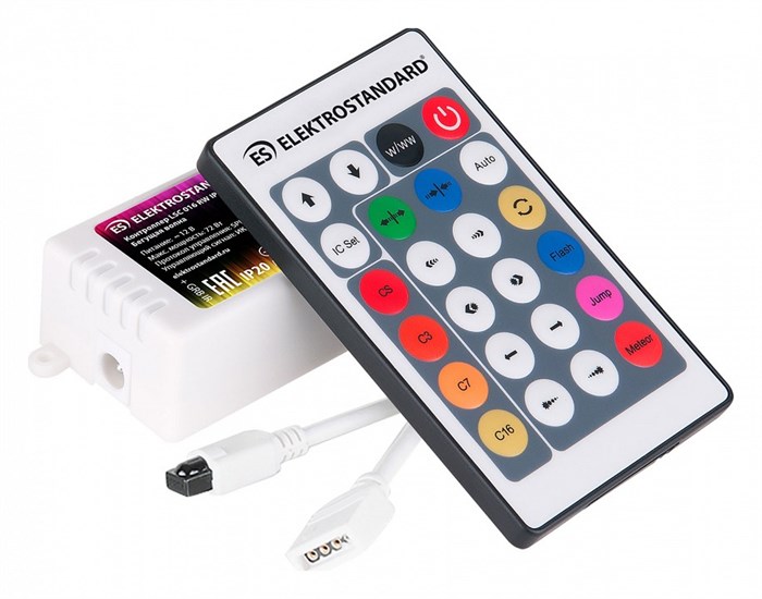 Пульт-регулятора ЦТ и цвета RGB с сенсорным кольцом Elektrostandard Аксессуары для светодиодных лент 12/24V a049855 - фото 4744270