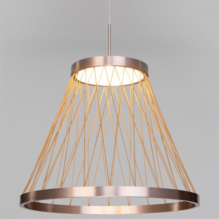 Подвесной светильник Eurosvet Cesta 40016/1 LED коричневый - фото 4755109