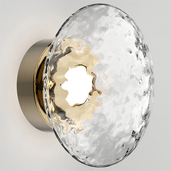 Накладной светильник Eurosvet Ripple 50389/1 LED латунь - фото 4755261
