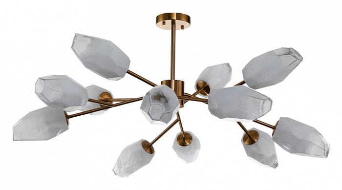 Люстра на штанге Indigo Boccio 13003/12C Brass - фото 4766410