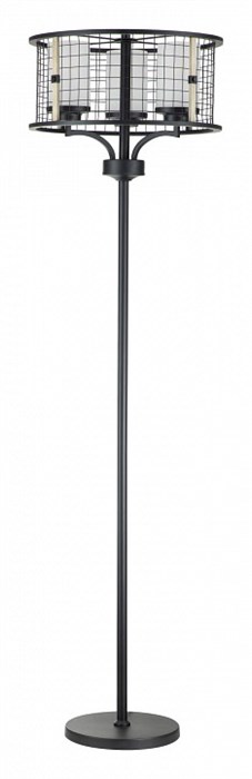 Торшер Indigo Castello 10014/3F Black - фото 4766615