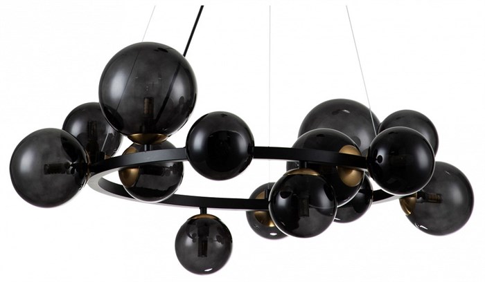 Подвесная люстра Indigo Molecola 11018/14P Black - фото 4766807