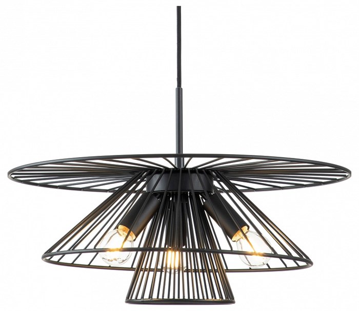 Подвесной светильник Indigo Strato 10016/3P Black - фото 4767098