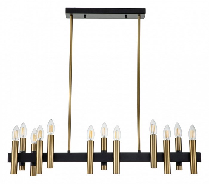 Люстра на штанге Indigo Cero 13009/12PL Black - фото 4767121