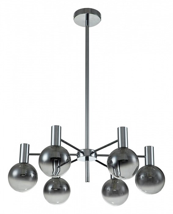 Люстра на штанге Indigo Collana 13015/6R Chrome - фото 4767174