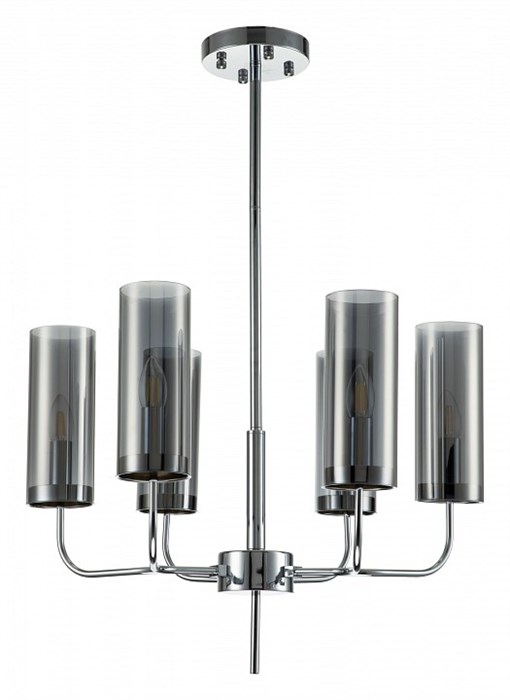 Люстра на штанге Indigo Balletto 13014/6R Chrome - фото 4767296
