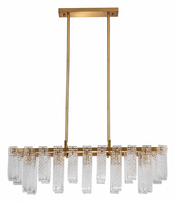 Люстра на штанге Indigo Brina 12027/10PL Brass - фото 4767771