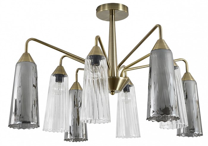 Люстра на штанге Indigo Campana 13028/8R Brass - фото 4768258
