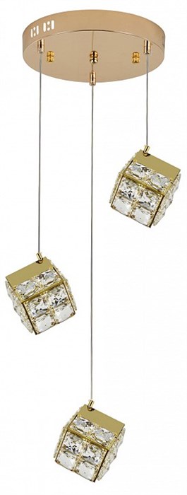 Подвесной светильник Indigo Radioso 12048/3P Gold - фото 4768819