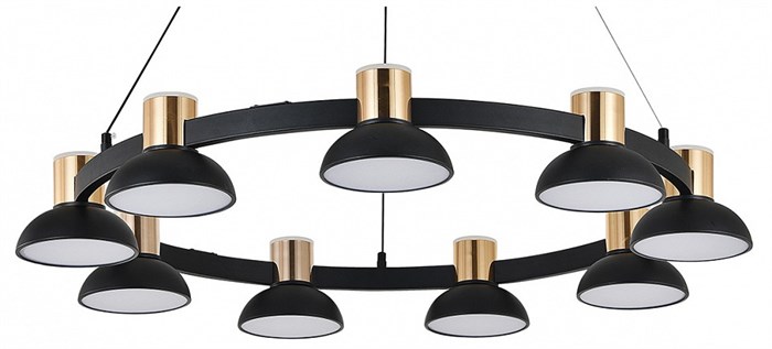 Подвесная люстра Indigo Traforo 11059/9P Black - фото 4768878