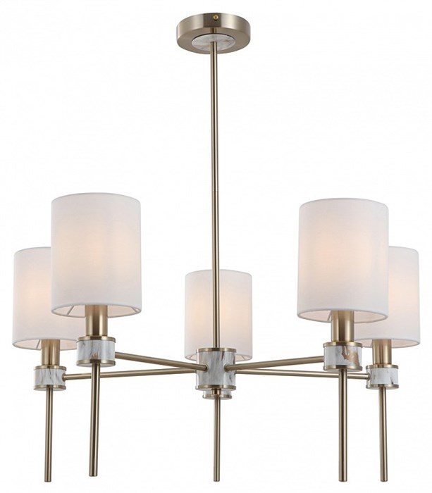Люстра на штанге Indigo Poesia 13035/5R Brass - фото 4769008