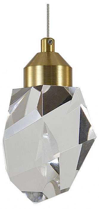 Подвесной светильник Indigo Cristallo 12053/1P Brass - фото 4769025
