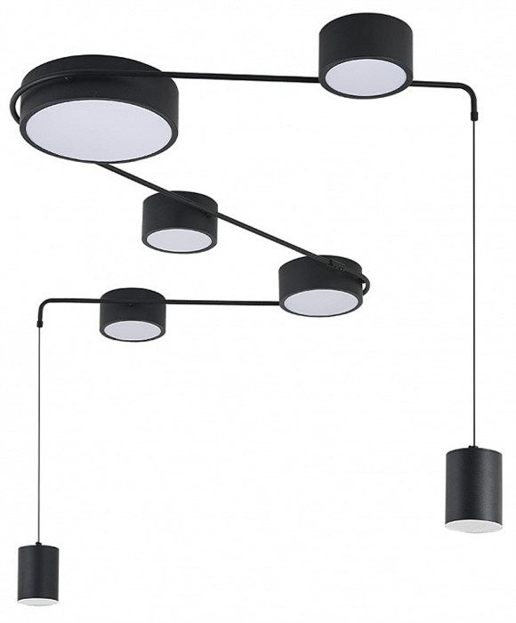 Потолочная люстра Indigo Modulo 14028/7С Black - фото 4769033