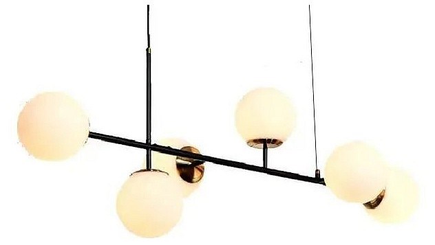 Подвесная люстра iLamp Golden 9136P/6 BK-WH - фото 4769938