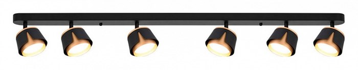 Спот Arte Lamp Amaks A8028PL-6BK - фото 4774220