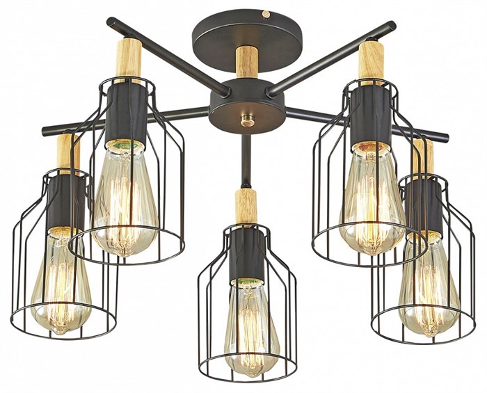Люстра на штанге Escada Texas 469/5PL Black - фото 4833475
