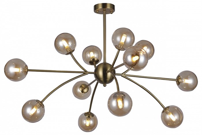 Люстра на штанге Escada Infinity 10164/12PL Copper - фото 4833817
