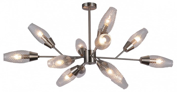 Люстра на штанге Escada Desire 10165/12PL Nickel - фото 4833826