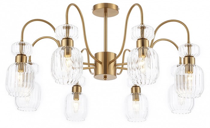 Люстра на штанге Escada Gloss 1141/8PL Clear - фото 4834011