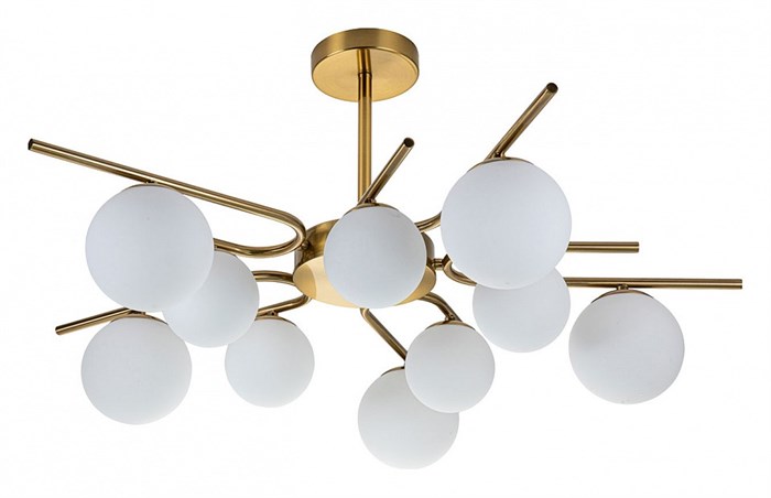 Люстра на штанге Escada Sphere 642/10P Brass - фото 4834279