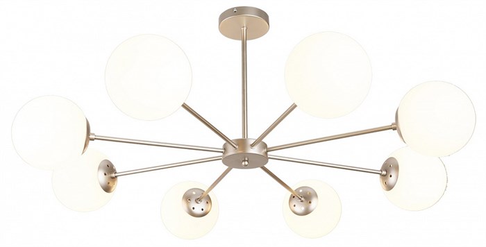 Люстра на штанге Escada ETHEREAL 2110/8P Nickel - фото 4835126