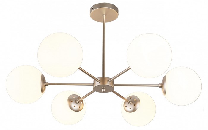 Люстра на штанге Escada ETHEREAL 2110/6P Nickel - фото 4835128