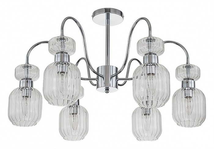 Люстра на штанге Escada Gloss 1141/6PL Chrome/Clear - фото 4835585