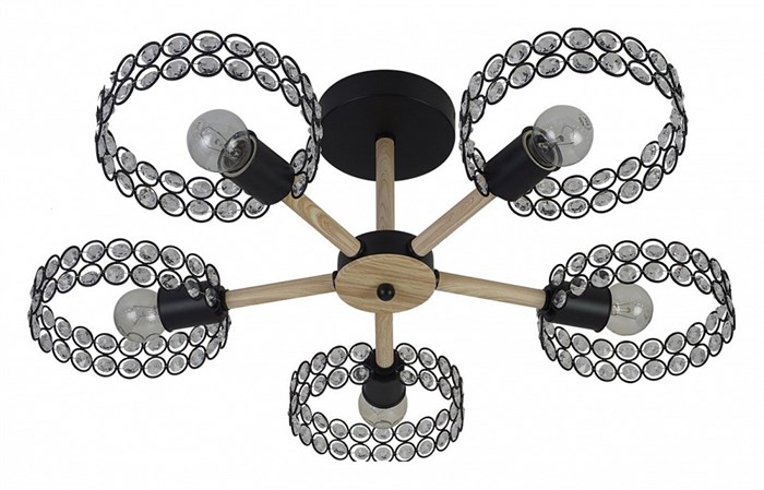 Люстра на штанге Escada Banjo 679/5P Black - фото 4835647