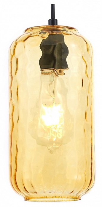 Подвесной светильник Escada Rise 10177/1S Black/Yellow - фото 4835837