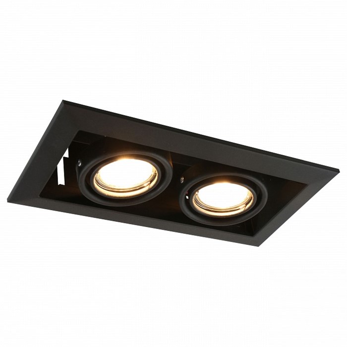 Встраиваемый светильник Arte Lamp Cardani Piccolo A5941PL-2BK - фото 4869376