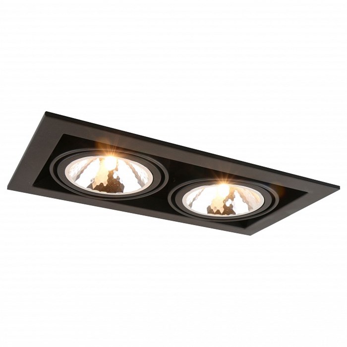 Встраиваемый светильник Arte Lamp Cardani Semplice A5949PL-2BK - фото 4869382