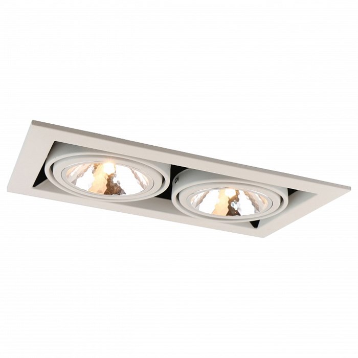 Встраиваемый светильник Arte Lamp Cardani Semplice A5949PL-2WH - фото 4869383