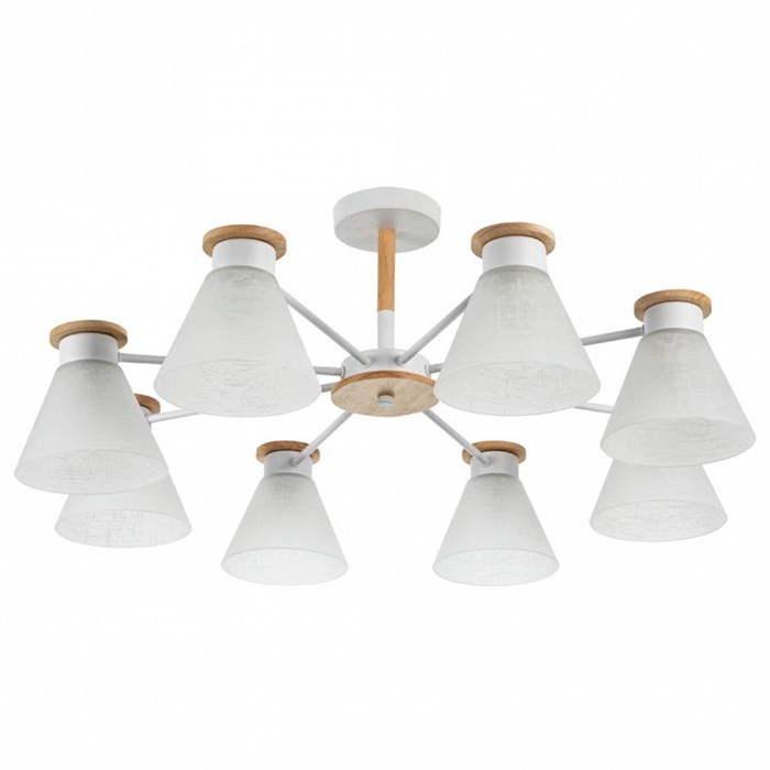 Люстра на штанге Arte Lamp Tyler A1031PL-8WH - фото 4870349