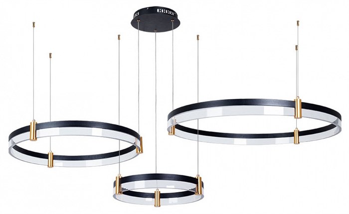 Подвесной светильник Arte Lamp Mercury A2185SP-3BK - фото 4871144