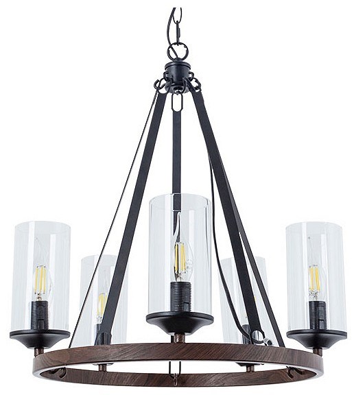 Подвесная люстра Arte Lamp Dalim A7014SP-5BK - фото 4871219