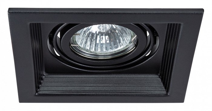 Встраиваемый светильник Arte Lamp Canis A6661PL-1BK - фото 4871427