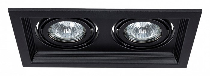 Встраиваемый светильник Arte Lamp Canis A6661PL-2BK - фото 4871432