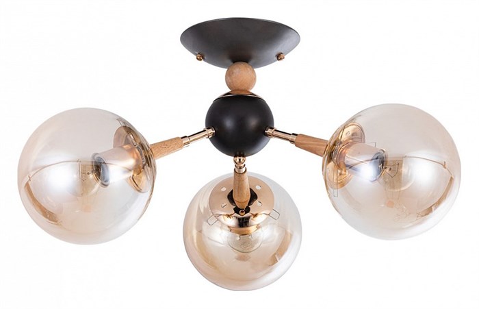Люстра на штанге Arte Lamp Boston A4485PL-3BK - фото 4871595