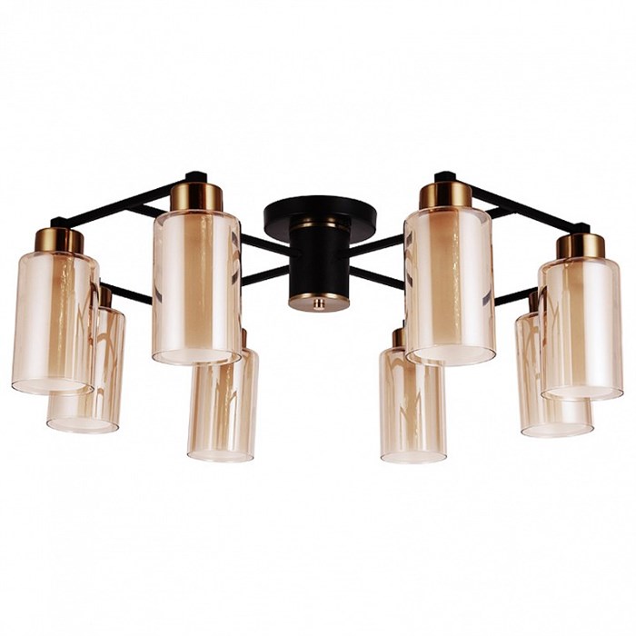 Потолочная люстра Arte Lamp Leo A7027PL-8BK - фото 4871727